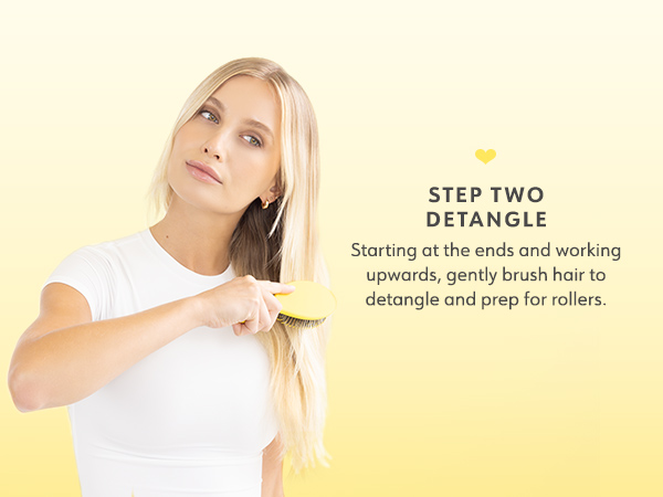 Step Two Detangle hair