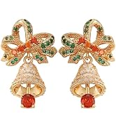 Christmas Stud Earrings for Women, Festive Holiday Earrings with Reindeer, Bell, Santa Hat, Sock,...
