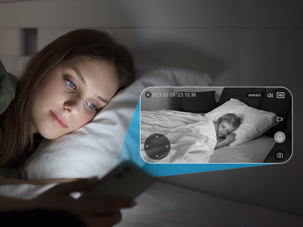 security camera with night vision wifi camera