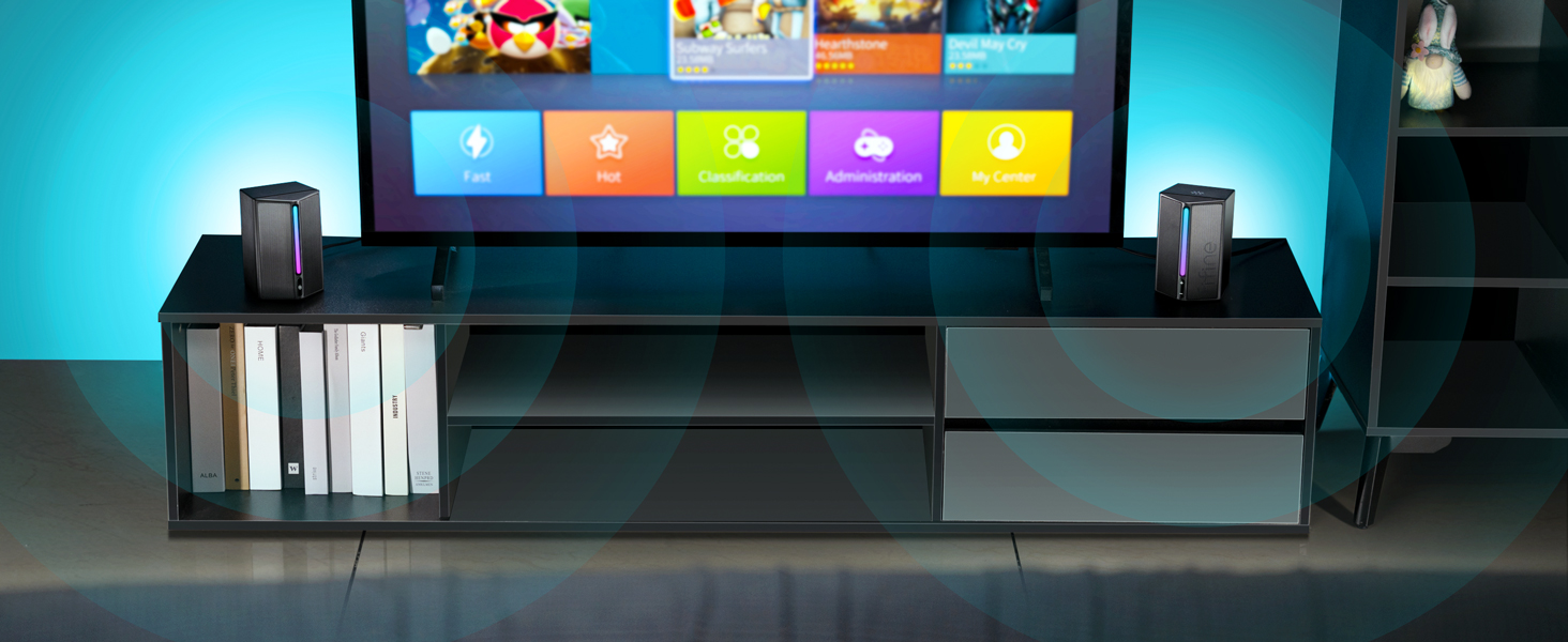 speakers work with monitor and projector