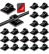 Namalu 60 Pieces Mini Cable Clips Hooks Christmas Light Clips Self Adhesive Light Hooks Cord Clip...
