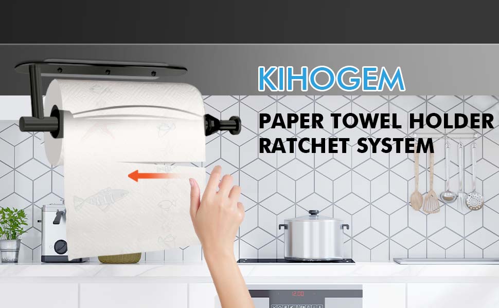 Magnetic paper towel holder