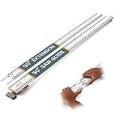 BORA NGX Clamp Edge Saw Guide 100 Inch - Circular Saw Track Guide Rail for Straight Cuts, Aluminu...
