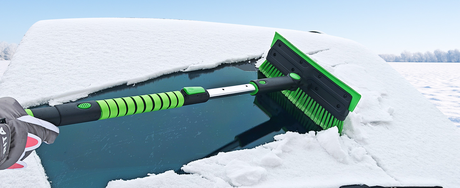 snow brush and ice scraper