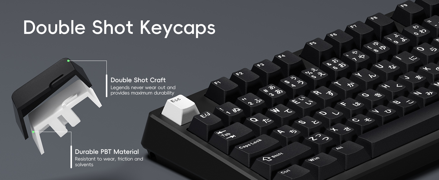 double shot keycaps