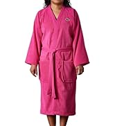 Lacoste Classic Pique Bath Robe, 100% Soft Cotton Terry, Unisex Adult Bathrobe, Absorbent & Quick...