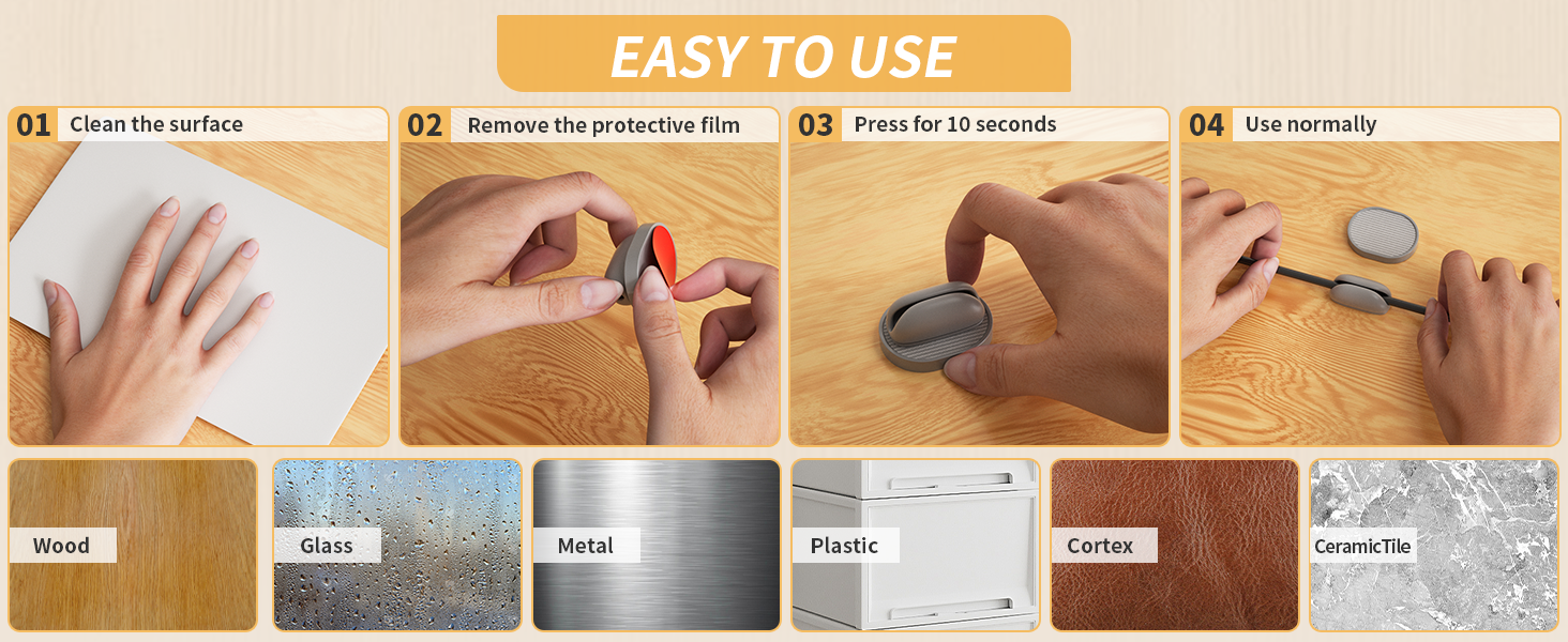 Magnetic Cable Clips