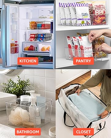 Organize kitchens, pantries, refrigerators, and closets with practical ClearSpace storage solutions.