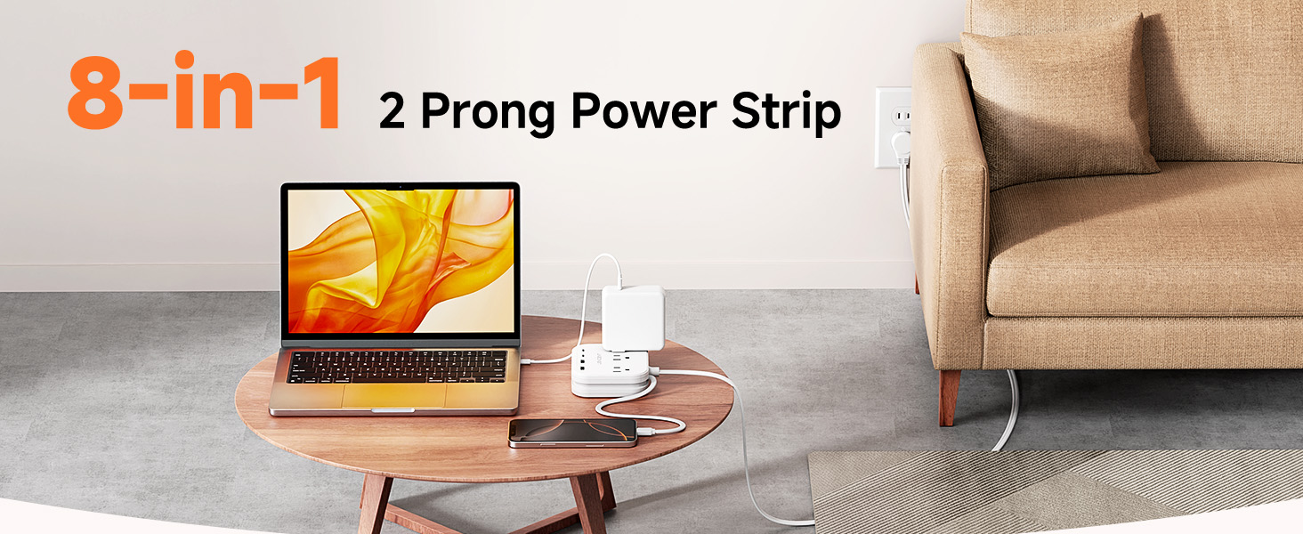 2 Prong Power Strip