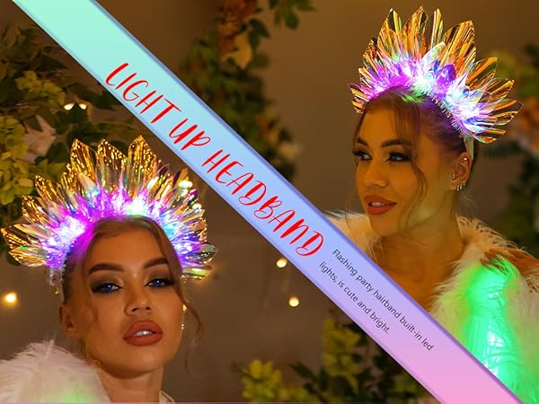 womens light up hair accessories