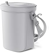 Waretary Trash Can for Car Garbage: Leakproof Silicone Car Waste Bin w/Lid for Drivers and Passen...