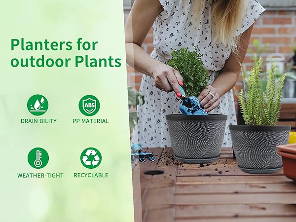 12 inch plants pots