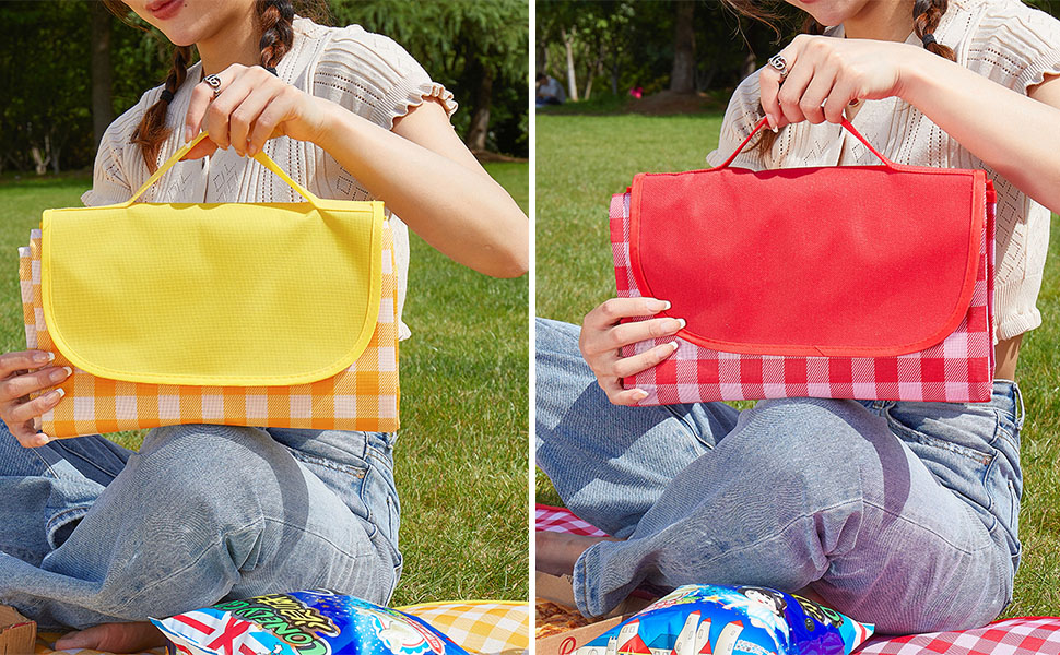 Large Picnic Blanket Yellow