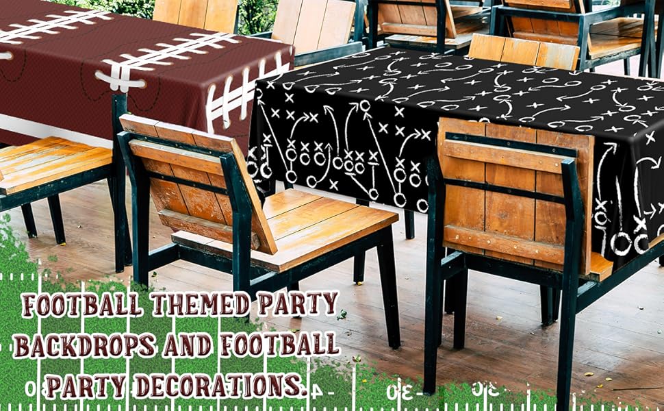 Football Tablecloth 3 Pack Football Party Decorations