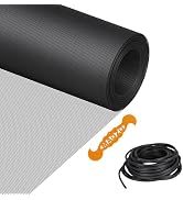 Window Screen Replacement Kit Durable 36" x 90" Polyester Mesh with Tool | Window Screen Mesh Rol...