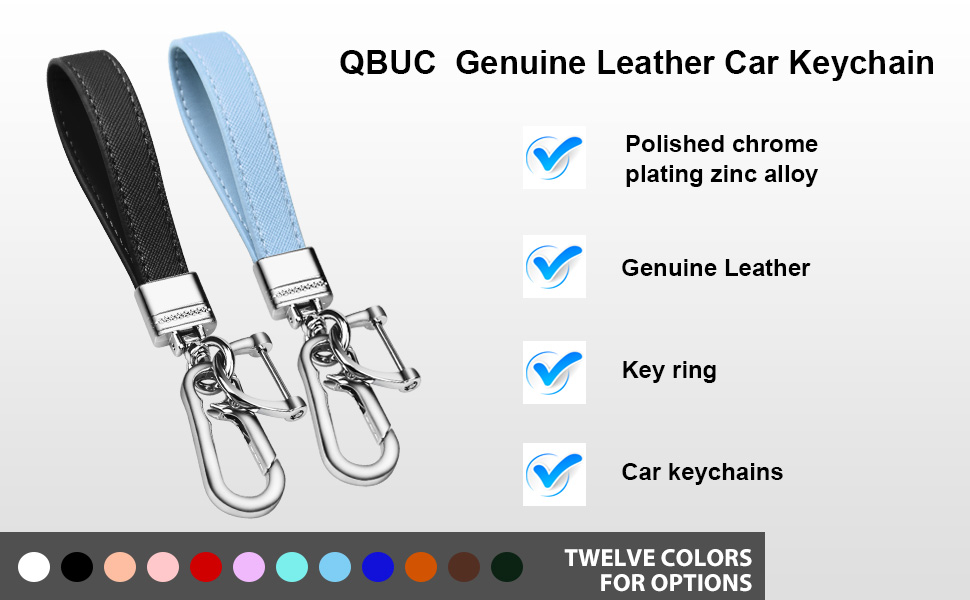 Leather Car Keychain