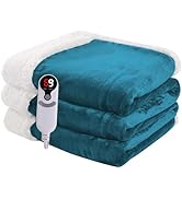 Minervada Electric Heated Blanket Full Size 72×84 inches, Cozy Plush Flannel,10 Hrs Auto Shut Off...