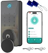 Fingerprint Door Lock, Biquole Keyless Entry Door Lock, Smart Lock with App Control, Electronic K...