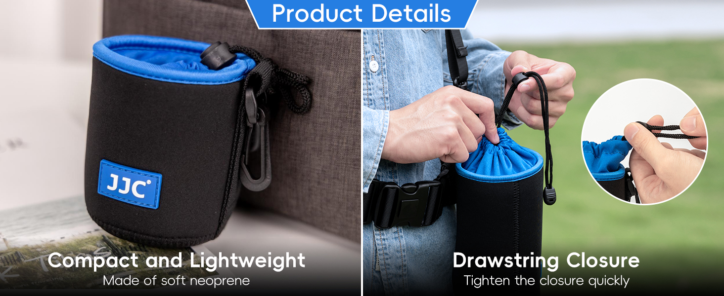 Lightweight Neoprene Lens Pouch