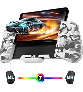 FUNLAB Luminous Switch Controllers for Nintendo Switch/OLED, Ergonomic Handheld Switch Controller...