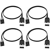 Aukuoy 4 Pin to 3 Pin ARGB Adapter Cable for Corsair RGB HUB, Lighting Node CORE, Commander CORE ...
