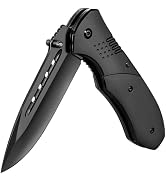 KEXMO Pocket Folding Knife - 3.46" Sharp Blade Tactical Pocket Knife with Clip, Glass Breaker - E...