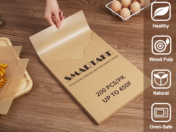 9x13 parchment paper baking sheets, 200pcs