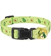 Handmade Dog Collar for Small Medium Large Dogs,Green Avocado with Pendant Fall and Winter Fashio...