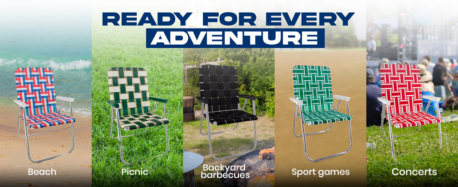Get a chair for any occasion from concerts to picnic days