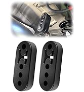 12mm Hole 4.25" EPDM 4 Hole Exhaust Hanger Adjustable Muffler Shock Absorber for Exhaust Pipe,Uni...