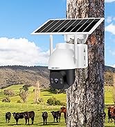 GENBOLT 2K 4G LTE AOV Solar Security Camera Outdoor Wireless No WiFi, 7/24 Recording Spotlight Su...