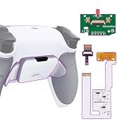 eXtremeRate Gray Rubberized Grip Programable RISE V3 Remap Kit for PS5 Controller BDM-030 040 050...
