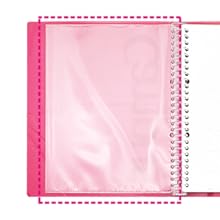 Kokuyo Campus Slide Binder, Slim Type, A5, 20 Holes, Up to 65 Sheets, Pink