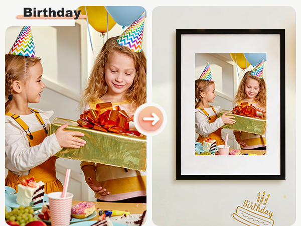 KINLINK Solid Wood Picture Frame is the perfect choice as a Day gift for your loved