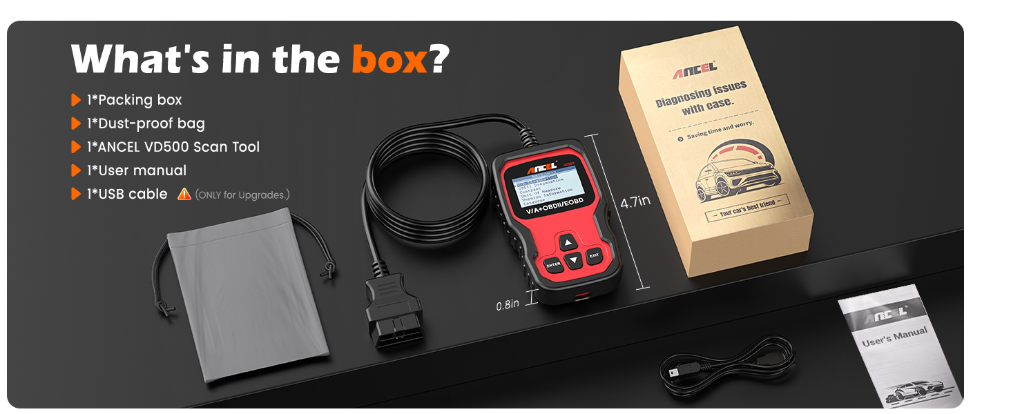 ANCEL VD500 VW code reader