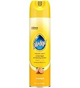 Pledge Expert Care Wood Polish Spray, Shines and Protects, Removes Fingerprints, Orange, 9.7 oz (...