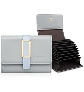 Pomelo Best Credit Card Holder RFID Wallet for Women, Small Leather Zipper Card Case with With 11...