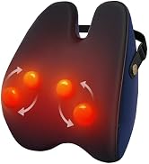 Shiatsu Neck and Back Massager with Heat, Neck and Shoulder Massagers, Deep Tissue Kneading Massa...