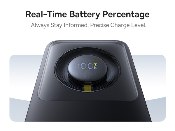 Portable Charger with Retractable USB C Cable