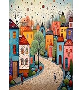 DIADAY Colourful Town Diamond Painting Kit for Adults, Diamond Art 12x16 in | 5D Diamond Art Kits...