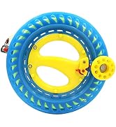 9KM DWLIFE Kite String Reel Winder 8.7inch(Dia) with 120lbs 500Ft/150m Dacron Line Professional L...