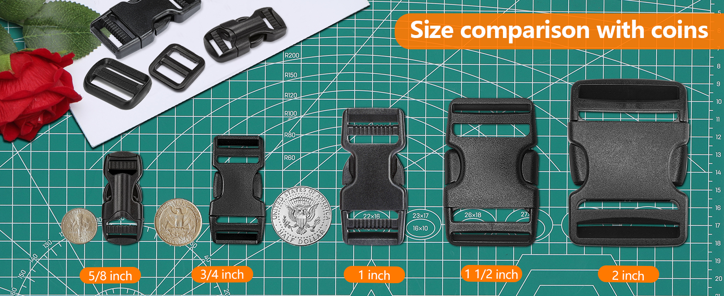 15mm 20mm 25mm 38mm 50mm Plastic Buckles for strap