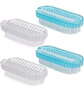 Cleaning Nail Brush Handle Scrubbing Brushes (Plastic Brush-4 Pcs)