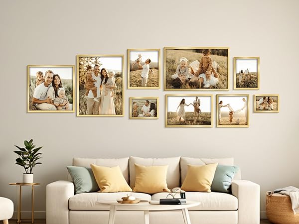 gold frames