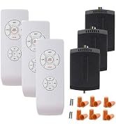 LPHUMEX 3 Pcs Universal Ceiling Fan Remote Control Kits, Small Size Receiver Light Timing & Speed...