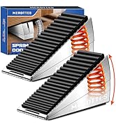 Upgrade 2-Pack Heavy Duty Door Stopper, 3 in Tall Spring Large Door Stops for Bottom of Doors, De...