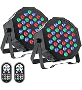 U`King LED Par Lights DJ Stage Light Corded RGB 36 LED with Sound Activated Control DJ Uplighting...