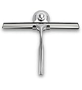 Squeegee for Shower Glass Door with Holder, 10" Silicone Blade, Stainless Steel Chrome Handle, fo...