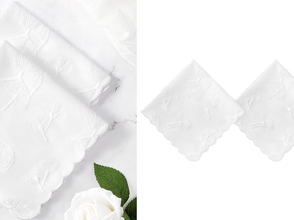 white handkerchiefs