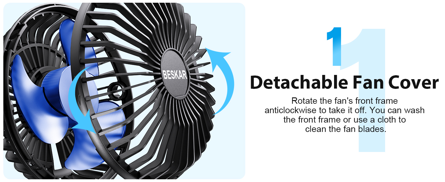 detachable fan cover